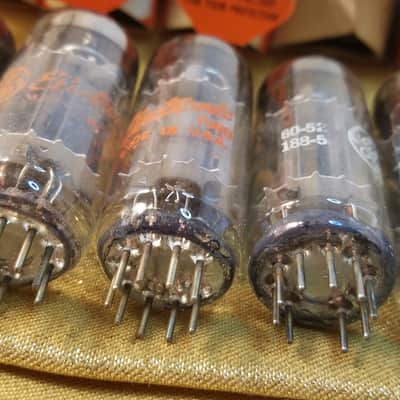 G.E ONE (1) 12BH7A tNOS AT1000 TESTED Balanced! PI Vacuum Tube T3 curved plate small etch 12BH7 dual triode 1961-1968 image 5