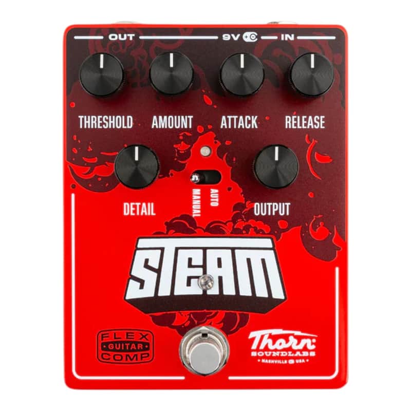 Thorn Soundlabs Steam Flexible Compressor Guitar Pedal with Auto Mode and Detail Upper Frequency Restoration image 1