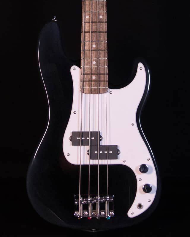 Squier Mini P-Bass, Laurel FB, Black image 1