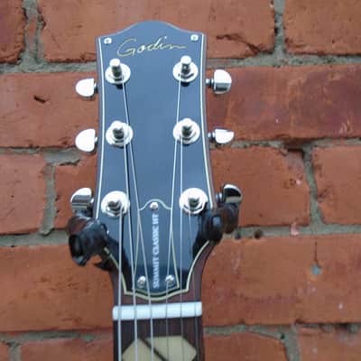 Godin Summit Classic HT Transparent White w/bag-demo image 3