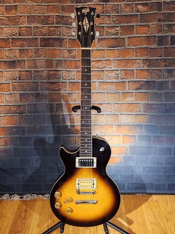 Vintage 1980s Hondo HL737 Singlecut LEFTY Sunburst image 1