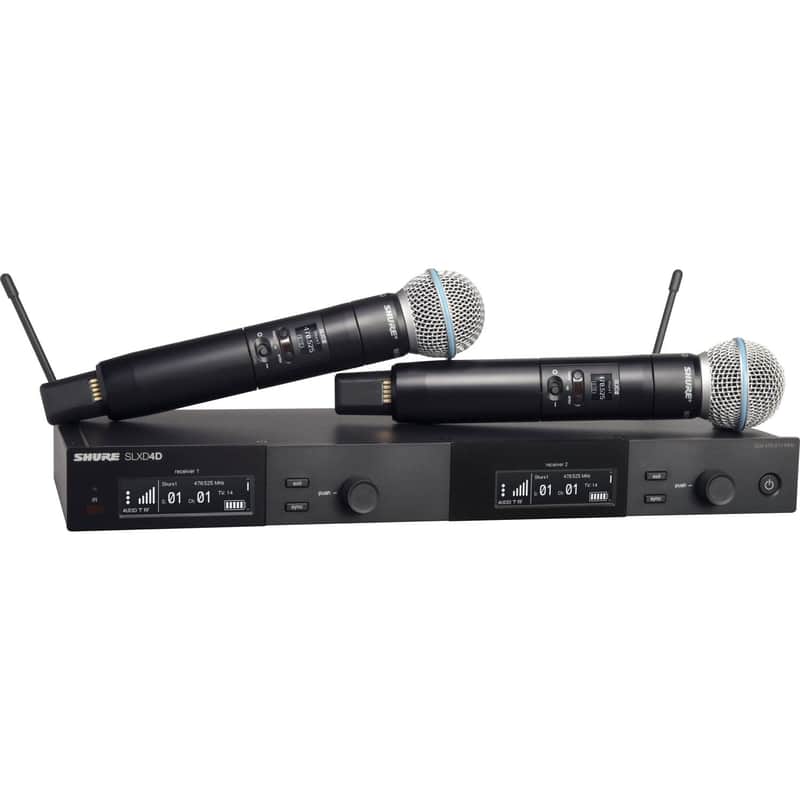 Shure SLXD24D/B58 Digital Wireless Dual Handheld Microphone System (B-Stock) image 1