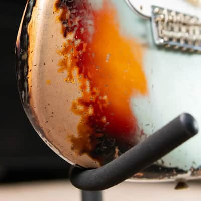Fender Custom Shop 1965 Stratocaster Super Heavy Relic Electric Guitar - Super Faded Aged Firemist Silver over 3-Color Sunburst with Hardshell Case image 12