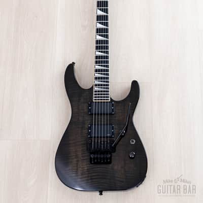 2008 Jackson Stars Soloist SL-TN01EMG Trans Black w/ Flame Maple Top, EMG 81 & Floyd Rose, Japan image 2