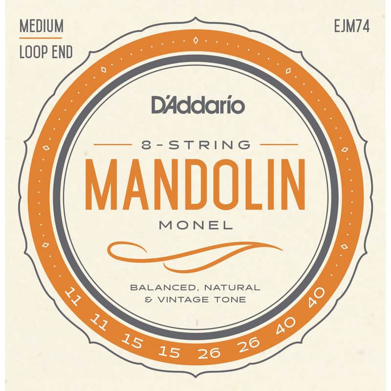 D'Addario EJM74 Monel Medium Mandolin Strings, 11-40 image 1