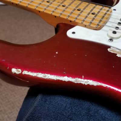 used 2012 Fender Custom Shop Greg Fessler Masterbuilt 1956 Stratocaster Relic HSS Floyd Rose, Excellent Condition with OHSC! image 20