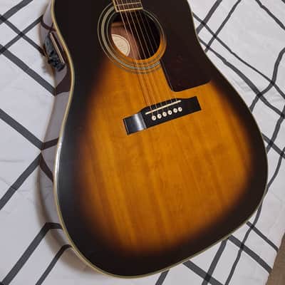 Epiphone AJ200SCE Advanced Jumbo Vintage Sunburst Gloss image 2