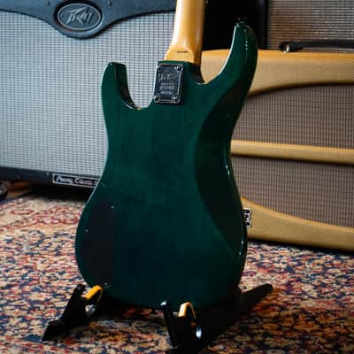 Vantage Bass PJ 330BG 1980's - Trans Green Vintage Korean made image 10