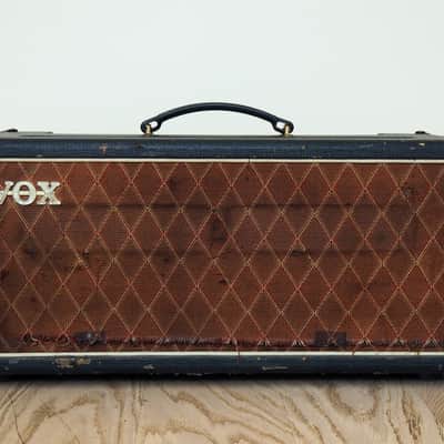 1964 Vox AC50/4 Mk II Big Box Vintage Tube Amp Head Gray Panel JMI UK, AC50 image 1