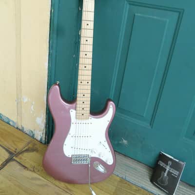 Vintage Fernandes Ltd Edition Strat Burgundy Mist NOS image 1