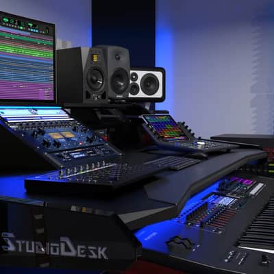 studio desk Dominator Series Workstation 2020's - Black High Gloss image 17