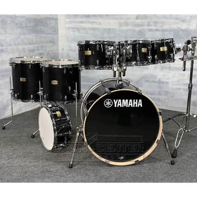 Yamaha Stage Custom Birch 7pc Drum Set 22/8/10/12/14/16/14 Raven Black image 1