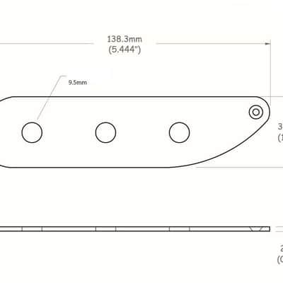True Custom Shop® Chrome 3-Hole Control Plate for Fender '51 Precision Bass image 2