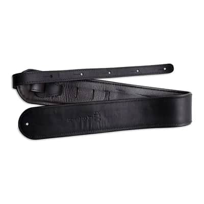 Martin Black Premium Rolled Leather Guitar Strap image 2