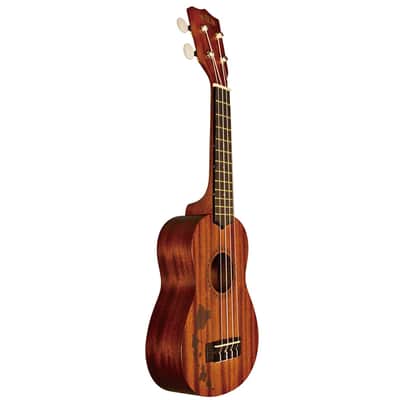 Kala KA-15S-H1 Satin Mahogany Soprano Ukulele - Hawaiian Islands w/ Hard Case image 5