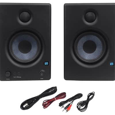 (2) Presonus Eris E4.5 Active Powered 4.5" Studio Monitors Bundle with Mackie 2x2 Controller image 2