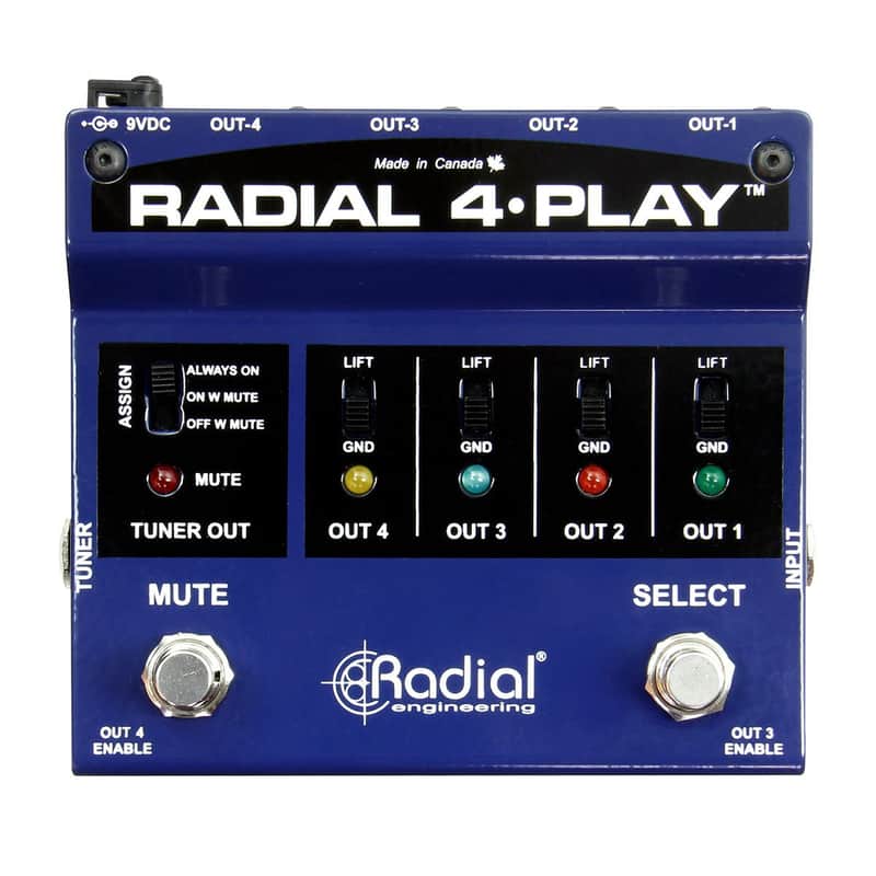 Radial 4-Play Active DI Box with Four Selectable Outputs image 1