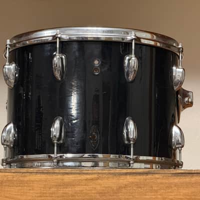 1970's Slingerland 14" Black 3-Ply Maple 10x14 Rack Tom image 4