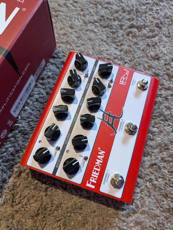 Friedman IR-J Jake E. Lee Signature Dual Tube Preamp 2024 - Present - Red / White image 1