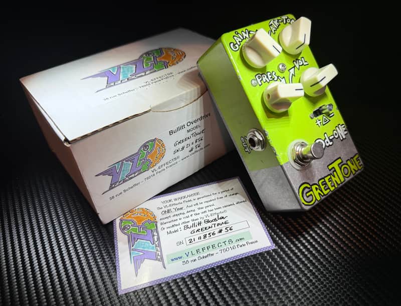 VL Effects Green Tone Bullitt Overdrive-Distortion - Tube Screamer/Dumble Style Overdrive-Booster image 1