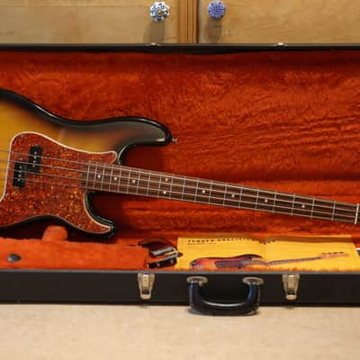 1983 Fender Precision 1962 Fullerton Reissue two tone sunburst OHSC image 1