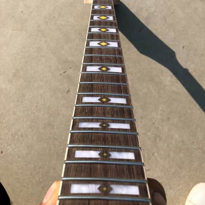 Maple guitar Neck 22Fret 25.5inch Rosewood Fretboard Paddle Head Nice Inlay image 7