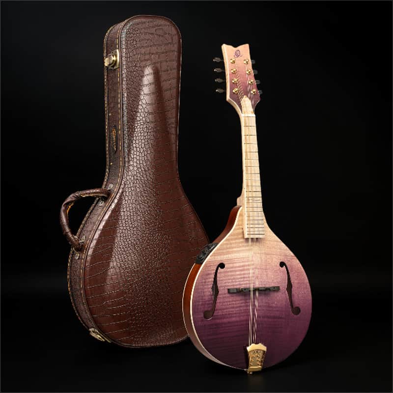 Ortega RMAE200PF Americana Series A-Style Acoustic-Electric Mandolin + Croco Leather Case image 1