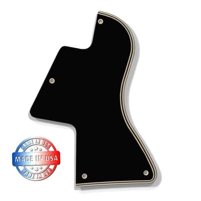 5 ply Black/Cream WIDE BEVEL Pickguard for Gibson Les Paul Special P90 image 3