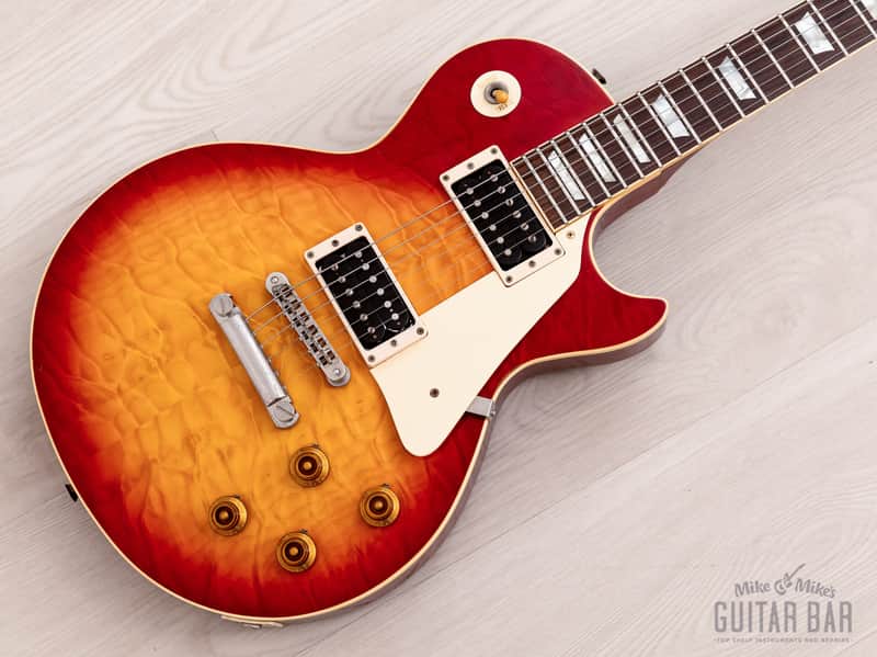 1992 Orville by Gibson Les Paul Standard LPS-QM Quilted Maple Top w/ Gibson USA 490 Pickups, Japan image 1