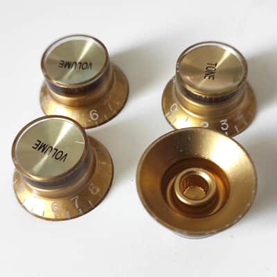 4 Gibson SG style Gold, Gold reflector 2 Tone +2 Volume Knobs with Gold Reflecto image 3