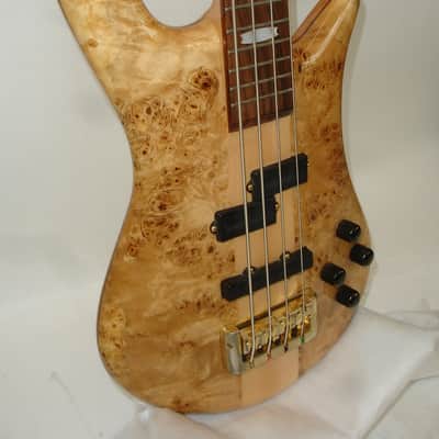Spector Euro 4 LX 4-String Electric Bass Guitar, Poplar Burl Natural Gloss w/ Bag image 3