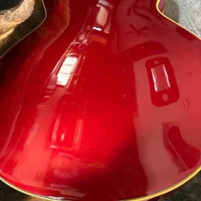Gretsch 5420TG 50’s Limited Edition CANDY APPLE RED with Gold Hardware Quality USA Upgrades Including TV Jones pickups, wire harness w/ tone & standby switches Grover Imperials, high End Gretsch Bigsby etc. image 13