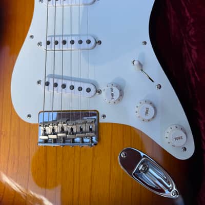 Vintage Custom ‘55 Hard Tail Stratocaster Time Capsule Package Sunburst, 2023 image 5