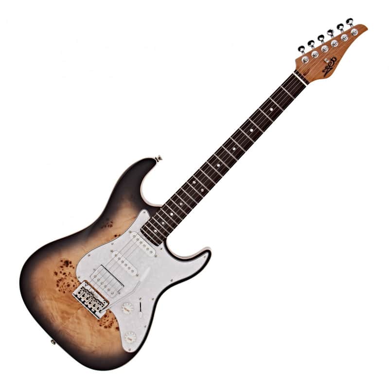 Jet JS-450 QTBR 450 Series Basswood Burl Poplar Top Body Canadian Roasted Maple Neck 6-String Electric Guitar image 1