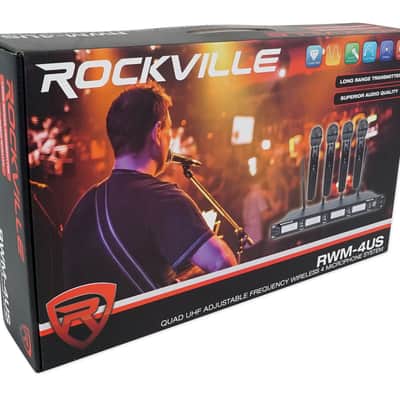Mackie DRM12A 2000 Watt 12" Powered Active DJ PA Speaker+4) Wireless Microphones image 11