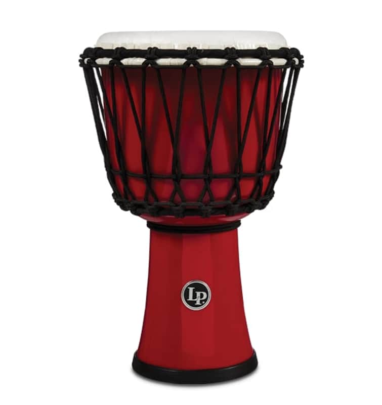 LP World 7 in. Rope Circle Djembe - Red image 1