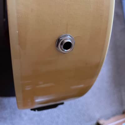1997 Washburn AB-30 Acoustic/Electric Bass in natural with OHSC. image 9