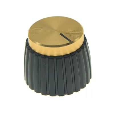 Marshall Amp Knobs - Black with Gold Cap, Push-On (Set of 10) image 6