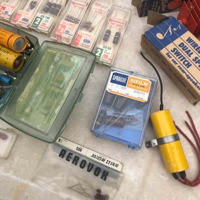 RCA and GE misc NOS tubes and resistors image 5