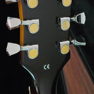 DeArmond X-155 Hollow Body Archtop Jazz Guitar Antique Burst w/ Original Hard Case image 4