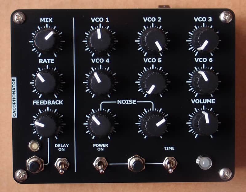 Cacophonator with delay. Analog synthesizer with echo. Noisebox. Drone. 2021 image 1