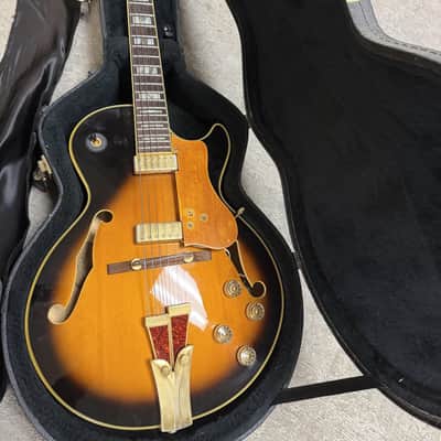 Ibanez GB10JS George Benson Signature  Electric Guitar – Vintage Sunburst – Johnny Smith Pickup – OHSC image 1