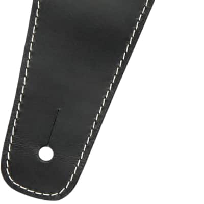 Fender Broken-In Leather Strap - Black 2.5" image 2