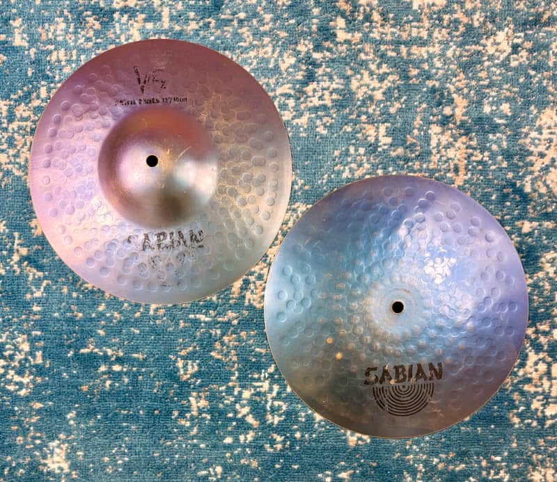 #2 SUPER RARE PSYCHEDELIC PURPLE 12" Sabian TONY VERDEROSA VFX Mini Hats 766g 1447g image 1