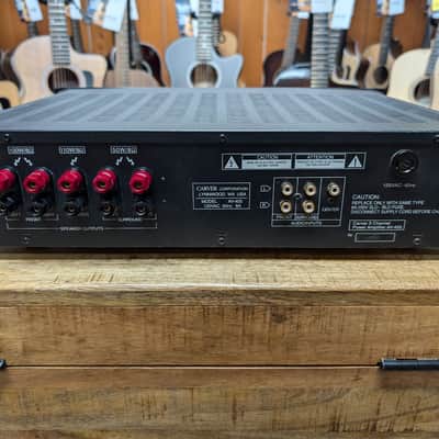 Used Carver 5 Channel Powered Amplifier AV-405 image 2