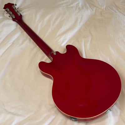 2020 Epiphone Casino Coupe - Small Body (Les Paul Size) Casino - Cherry - Free Pro Setup image 16