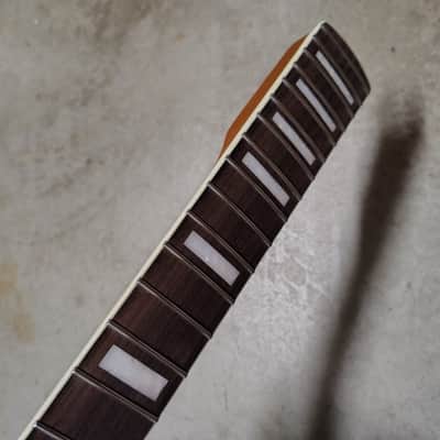 Roasted Maple Start Neck fits fender Stratocaster body 22fret Block Inlay image 5