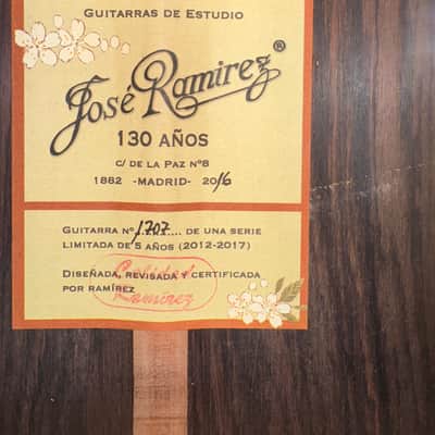 Jose Ramirez 130 Anos Cedar top spanish-made all solid wood classical guitar image 13