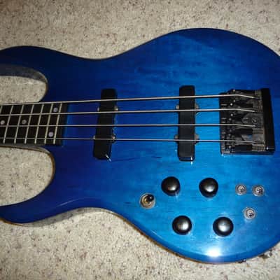 Carvin LB70 1991 Sapphire Blue Transparent - Lefty image 1
