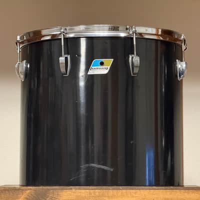 1970's Ludwig 16" Black Cortex 3-Ply Concert Tom 14x16 image 12